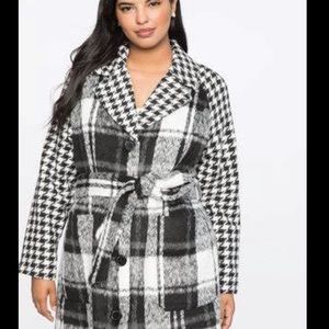 Eloquii Print Block Coat